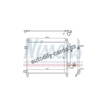 Chladič motoru Chladič klimatizace NISSENS 940788