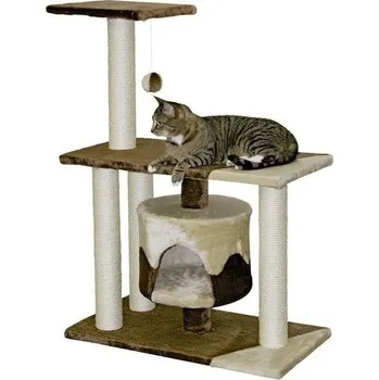 Škrabadlo pro kočky JADE Pro - kočičí domek, hnědá/písková