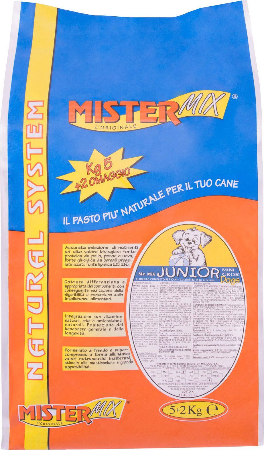 Mister Mix Dog JUNIOR MINI Dogs Hmotnost: 7 kg
