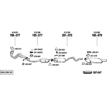 Tlumič výfuku střední tlumič výfuku Bosal 281-075