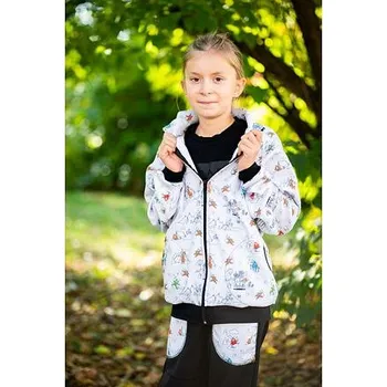 Dětská fleecová mikina Promaledobrodruhy na zip Dobrodruzi velikost 116