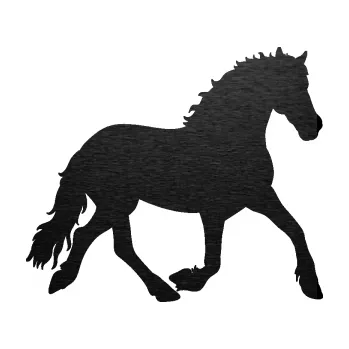 Samolepící dekorace SAMOLEPKA Kůň 088 pravá (63 - škrábaný kov černý) NA AUTO, NÁLEPKA, FÓLIE, POLEP, TUNING, VLASTNÍ TEXT, TISK, AUTOSAMOLEPKY.cz, POLEPY, OBRÁZEK, LOGO, SAMOLEPKY