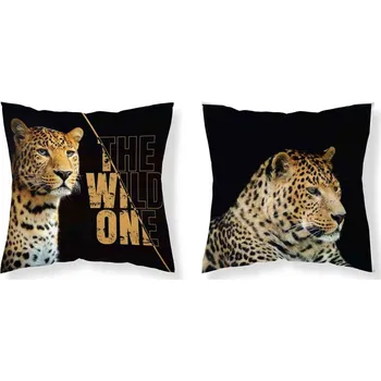 Povlak na dekorativní polštářek DETEXPOL Povlak na polštářek Leopard Polyester, 40/40 cm (DL-447140)