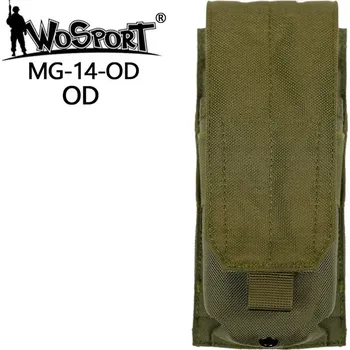 Airsoft Wosport WST uzavřená MOLLE sumka na zásobník AR15 / M4 – Zelená