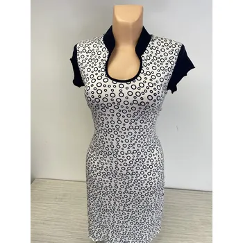 Dámské šaty dámské šaty, Barva Modrá, Velikost M 38 , Materiál 96% Viskoza 4% Lycra