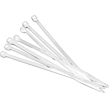 Stahovací páska 100 ks - Páska stahovací 4,8 x 250 mm přírodní