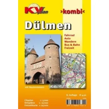 Dülmen, KVplan, Radkarte/Wanderkarte/Stadtplan, 1:25.000 / 1:15.000 / 1:5.000 (DE)