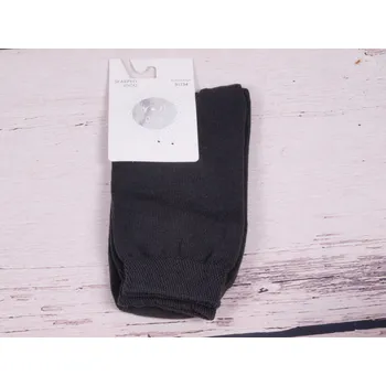 Ponožky YO SKA0001 jednobarevné tmavošedé velikosti ponožek: 20-22 ( EUR vel. 31-34)