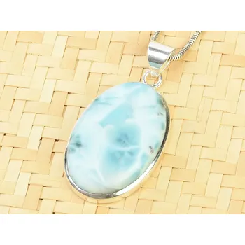 Přívěsek Stříbrný přívěsek s larimarem Ag 925/1000 11,2g