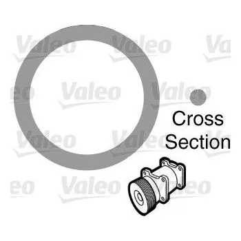 Chladič motoru Těsnění, potrubí chladiva VALEO 509154