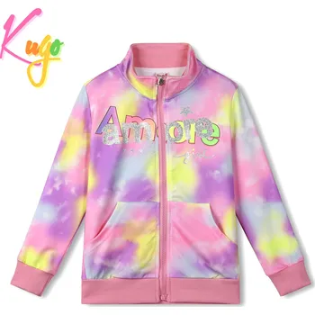 Dívčí mikina Dívčí mikina - KUGO SM0385, fialková Barva: Fialková, Velikost: 164