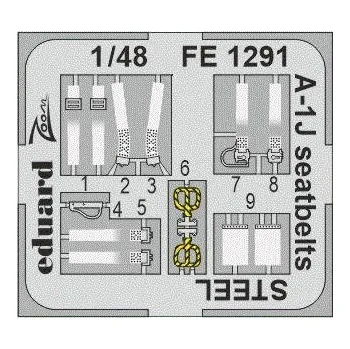 Plastikový model 1/48 A-1J seatbelts STEEL (TAM)
