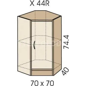 Šatní skříň Rohová skříň JIM 5 X 44R