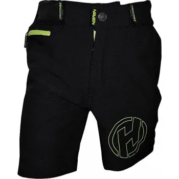 Cyklistické kalhoty kalhoty krátké dětské HAVEN TeenAge černo/zelené (kalhoty krátké dětské HAVEN TeenAge černo/zelené)