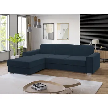 Obývací stěna FALCO Sedací souprava Lubor L tmavě modrá