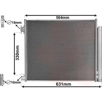 Výparník klimatizace Kondenzátor, klimatizace VAN WEZEL 33005422