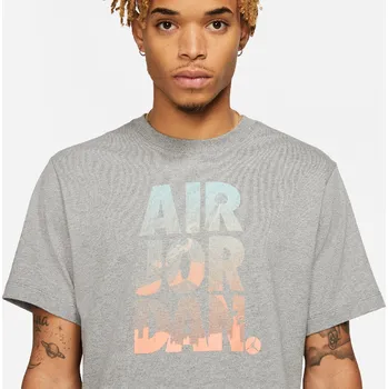 Pánská obuv Nike Air Jordan Jumpman Classics Graphic Crew Tee Carbon Heather