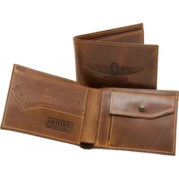 Peněženka Kožená peněženka Antonio Terminal - hnědá