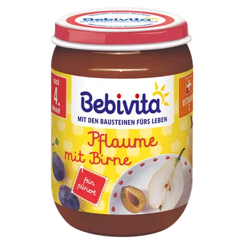 BEBIVITA OVOCNÝ PŘÍKRM ŠVESTKY HRUŠKY NĚMECKO!