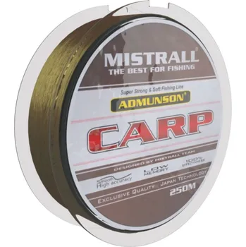 Mistrall vlasec Admunson carp 0,40mm 250m hnědý