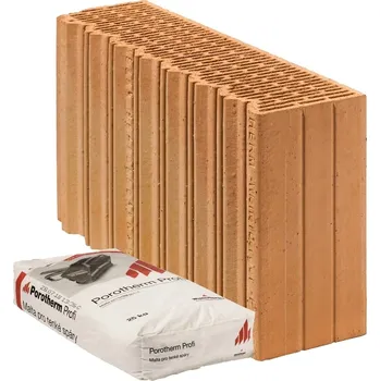 zdivo Cihla broušená rohová Porotherm 50 EKO+ Profi R P8 500×125×249 mm