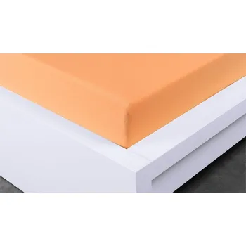 Prostěradlo Jersey meruňkové prostěradlo David jednolůžko 90x200 cm Barva: Meruňková, rozměr: 90x200cm