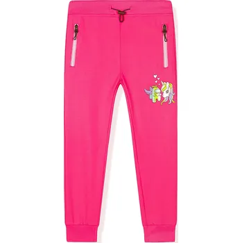Dívčí kalhoty Kugo dívčí tepláky (FT7707) Barva: Růžová, Velikost: 98