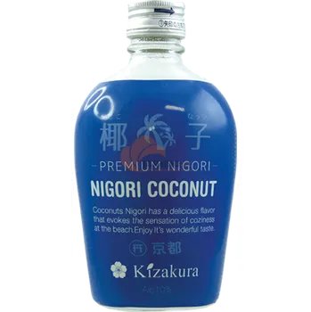 Víno KIZAKURA víno sake Premium Nigori Coconut 10% 300ml