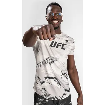 Pánské tričko Pánské sportovní tričko Venum UFC Authentic Fight Week 2.0 Dry Tech - Sand pískové Velikost: XXL