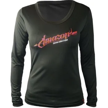 cyklistický dres dres dlouhý dámský HAVEN AMAZON černo/červený (dres dlouhý dámský HAVEN AMAZON černo/červený)