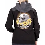 mikina s kapucí dámské - SWEET EVIL - BLACK HEART - 9877