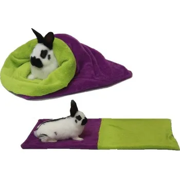Marysa pelíšek 3v1 pro hlodavce, fialový/světle zelený