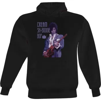Pánská mikina Pánská mikina s kapucí s potiskem Prince - Cream pánské