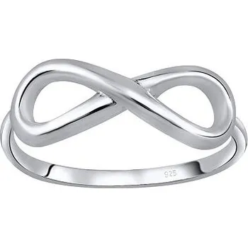 Prsten Dámský celostříbrný prsten INFINITY velikost obvod 64 mm ZTR34754-obvod 64 mm