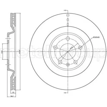 Brzdový kotouč Brzdový kotouč METELLI 23-1315C