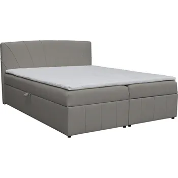 Postel Postel boxspring KAYLA 180x200cm, šedá