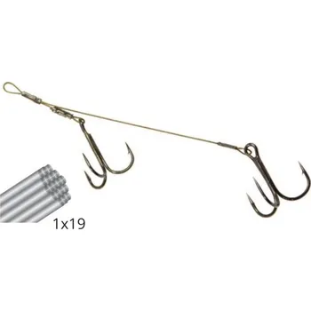 Rybářský háček Mistrall návazec pro lov dravců Možnost C, 2ks/bal