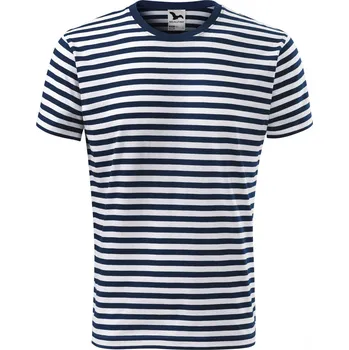 Pánské tričko Malfini Sailor 803 – pánské/unisex pruhované tričko, 150 g, 100% bavlna Barva: 02-námořní modrá, Velikost: M