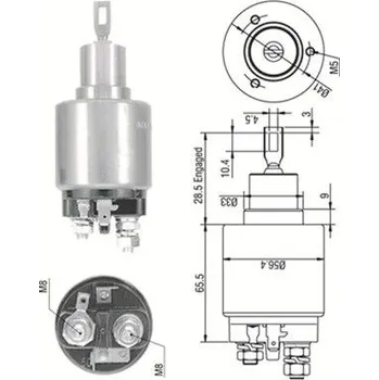 Autoelektrika Elektromagnetický spínač, startér MAGNETI MARELLI 940113050270