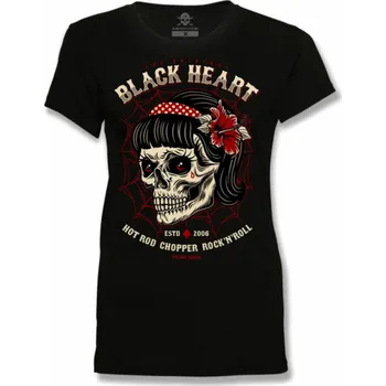 Dámské tričko tričko street dámské - SARINA - BLACK HEART - 9568 - S