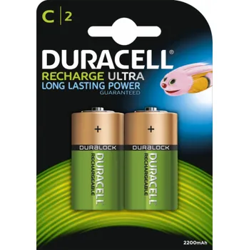 Svítilna Duracell NiMH C HR14 2-balení, baterie