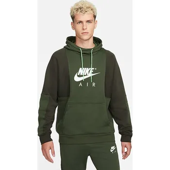 Pánská mikina Nike Air Nsw Brushed-back Fleece Hoodie Carbon Green