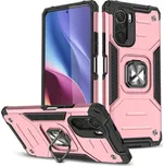 WOZINSKY Pouzdro Wozinsky Ring armor pro Xiaomi Poco F3/Mi 11i/Redmi K40/Redmi K40 Pro/Redmi K40 pro Xiaomi Poco F3 růžová
