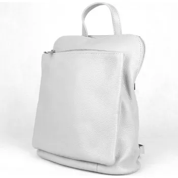 Kabelka Šedý malý/střední kožený batoh/crossbody kabelka no. 210, obsah cca. 5 l