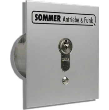 Dálkový ovladač vrat klíčový spínač pod omítku Sommer - 1-pólový, s cylindrickou vložkou