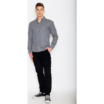 Pánská košile Šedá košile V010 Grey Velikost: 2XL