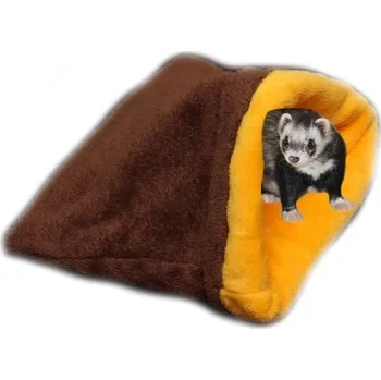 Marysa pelíšek 3v1 pro fretky, tmavě hnědý/žlutý