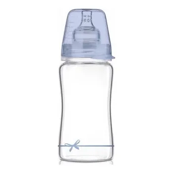 Láhev LOVI Lahev skleněná 250 ml BABY SHOWER kluk