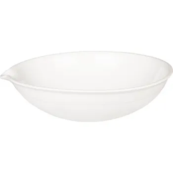 Miska odpařovací porcelánová, polohluboká s výlevkou, Objem [ml]: 240, Průměr [mm]: 127, Výška [mm]: 42