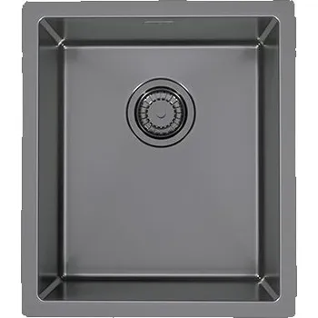 Nerezový dřez Dřez včetně sifonu, QUADRIX 20, ANTRACIT